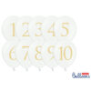 SB14P-253-008-10_01_S Balionai, stalo numeriai pasteliniai balti (10 vnt., 30 cm )