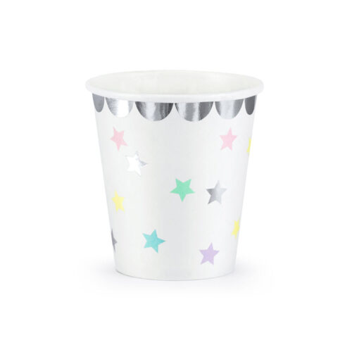 Popieriniai puodeliai "Vienaragis" (6 vnt./ 180 ml)