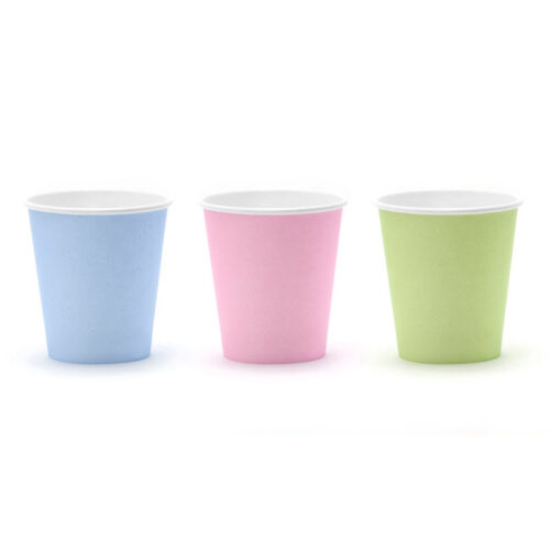 Popieriniai puodeliai "Pastelinė svajonė" (6vnt./ 180 ml)