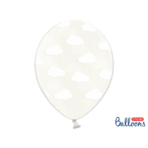 Balionas, balti debesėliai 30 cm. (1 vnt.)
