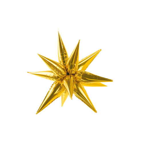 Folinis 3D balionas "Žvaigždė", auksinė (70 cm)