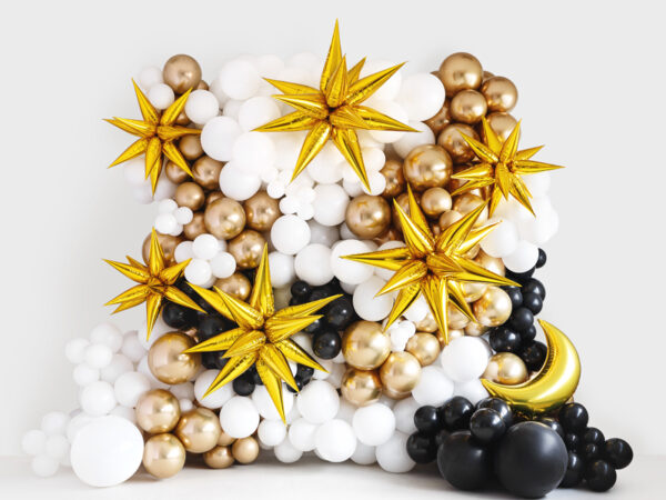 Folinis 3D balionas "Žvaigždė", auksinė (70 cm)