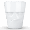 Porcelianinis puodelis su ąsele "Grumpy", baltas 350ml