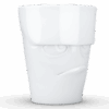 Porcelianinis puodelis su ąsele "Grumpy", baltas 350ml
