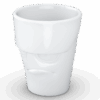 Porcelianinis puodelis su ąsele "Grumpy", baltas 350ml