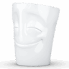 Porcelianinis puodelis su ąsele "Cheery", baltas 350ml