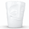 Porcelianinis puodelis su ąsele "Cheery", baltas 350ml