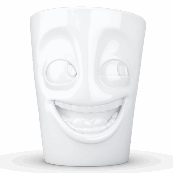 T018501_Mug_Witzig_Weiss_0001 Porcelianinis puodelis su ąsele "Joking", baltas 350ml