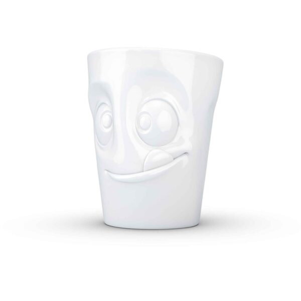 T018601_Mug_Lecker_Weiss_0002 Porcelianinis puodelis su ąsele "Tasty", baltas 350ml