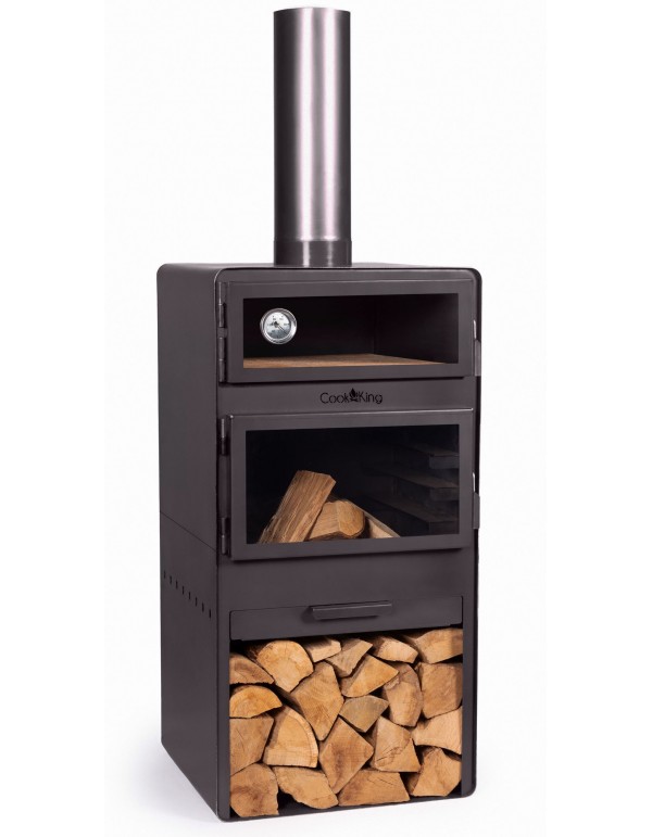 Sodo krosnelė Vento su orkaite ir stiklu